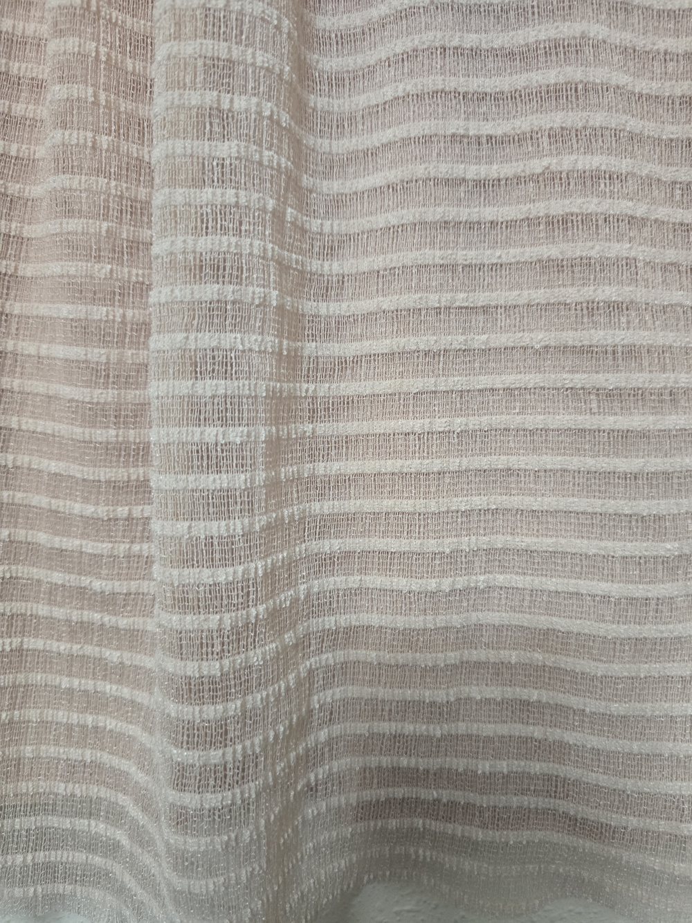 Meadow Rue Light Pink Striped Square-Neck Peasant Top - Picture 3 of 6